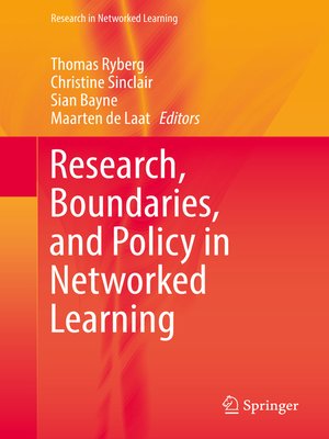 cover image of Research, Boundaries, and Policy in Networked Learning